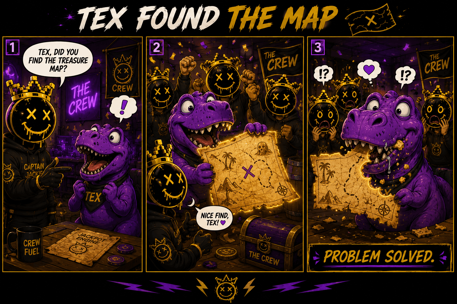 TEX FOUND THE MAP
