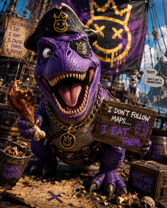 Tex — Purple T-Rex